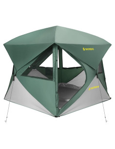 Tienda de Camping Raynesys para 4 Personas, Montaje Rápido 60s