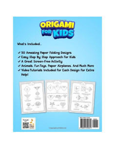 Origami For Kids: 50 Amazing Paper Folding Projects With Simple Step By Step Instructions (Origami Fun) 2