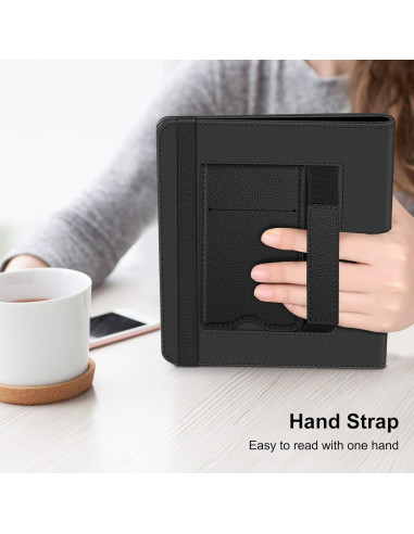 Funda Universal Fintie para Tabletas eReader 6-7" Cuero PU Negro
