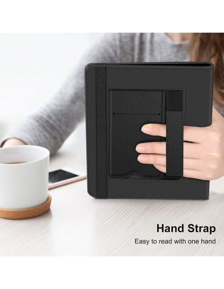 Funda Universal Fintie para Tabletas eReader 6-7" Cuero PU Negro