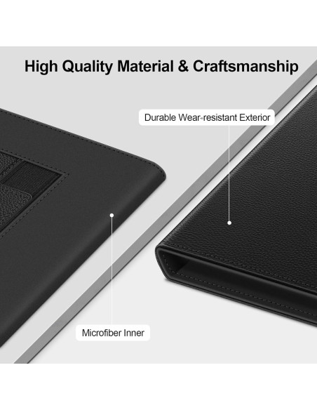 Funda Universal Fintie para Tabletas eReader 6-7" Cuero PU Negro