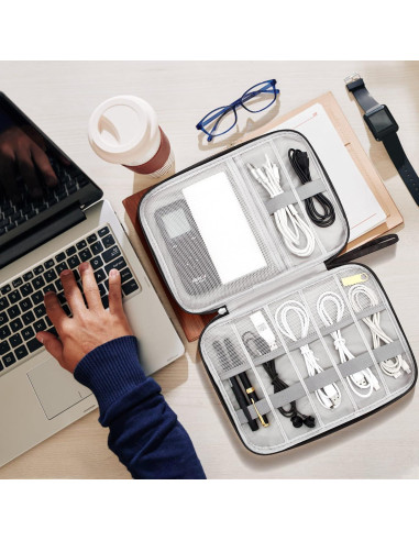 Organizador de Cables Electrónicos YOUBDM Compacto Impermeable