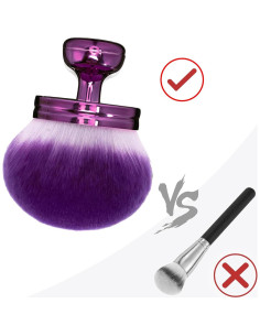 Brocha Kabuki Corporal Extra Grande BABYSHEEP 7.62 cm Púrpura 2