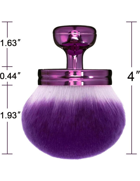 Brocha Kabuki Corporal Extra Grande BABYSHEEP 7.62 cm Púrpura
