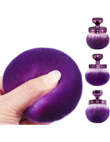 Brocha Kabuki Corporal Extra Grande BABYSHEEP 7.62 cm Púrpura