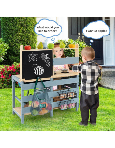 Cocina de Barro HONEY JOY 2 en 1 con Pizarra para Niños