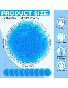 Paquete de Hielo Reutilizable Woanger 30 Piezas Azul 10x10 cm 2