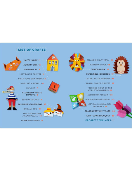 Paper Crafts for Kids: 25 Cut-Out Activities for Kids Ages 4-8