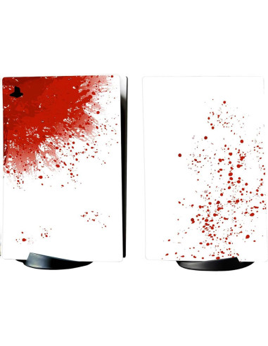 Calcomanías Vinilo PlayVital para PS5 Edición Digital - Sangre Salpicada