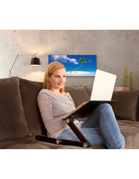 Soporte Ajustable para Laptop Uncaged Ergonomics Negro 48x27cm