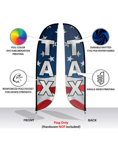 Bandera de Pluma LookOurWay 12 Pies Publicitaria USA 2