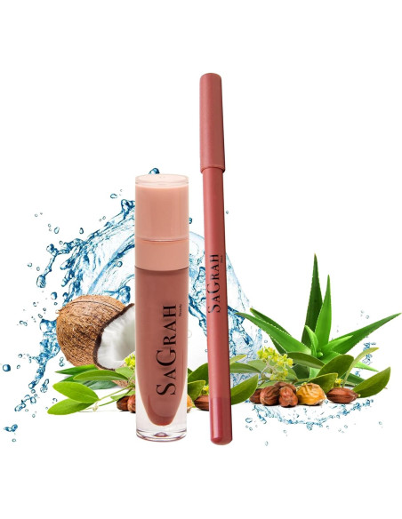 Kit de Labios SaGrah Beauty - Pintalabios y Lápiz Labial