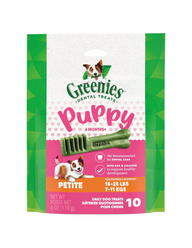 Golosinas Dentales Greenies Puppy 170 g para Cachorros
