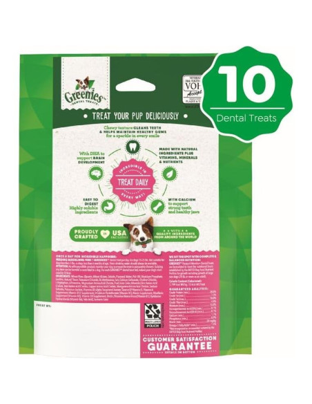 Golosinas Dentales Greenies Puppy 170 g para Cachorros