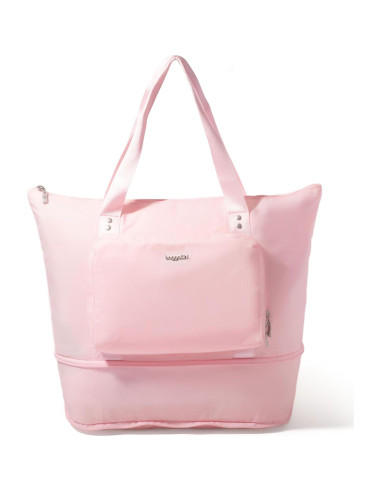 Bolsa Tote Expandible Baggallini Rosa 31.75x55.88 cm Plegable