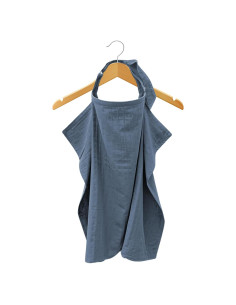 Cubierta de Lactancia MOZAH 100% Algodón Orgánico Azul