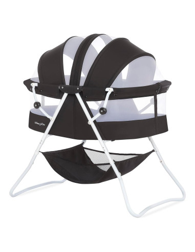 Cuna Karley Dream On Me Negra, Ligera y Espaciosa para Bebés