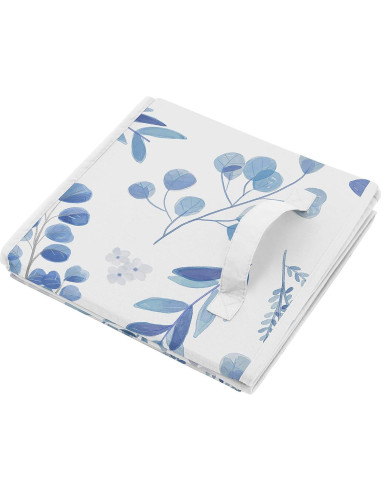 Cajas de Almacenamiento Plegables Sweet Jojo Designs - Set 2 - Floral Botánico Azul