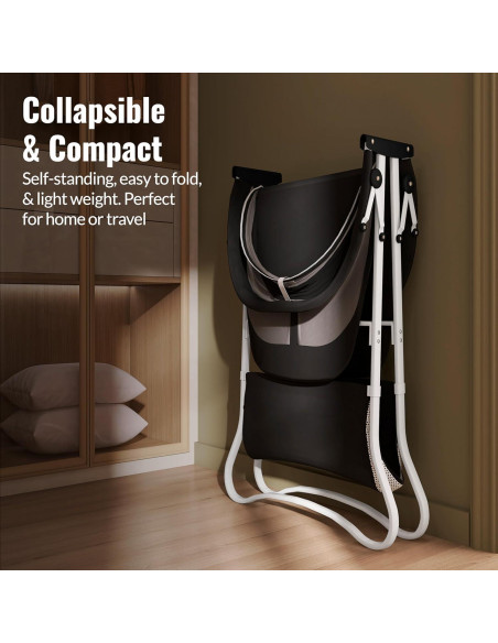 Cuna Karley Dream On Me Negra, Ligera y Espaciosa para Bebés