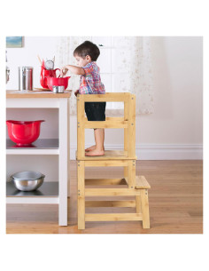 Escalera de Cocina Montessori Peekabu para Niños 46x46x83.5cm