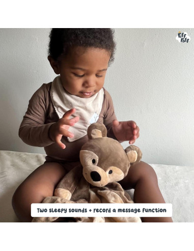 Riff Raff Oso de Peluche Musical con Ruido Blanco 31.75cm