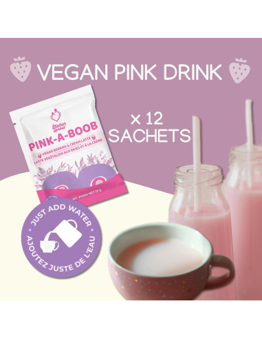 Mezcla Vegana para Lactancia Mother Sprout 12 Sobres Sabor Berries & Cream Latte