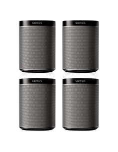 Paquete de 4 Altavoces Inalámbricos Sonos PLAY:1 - Negro