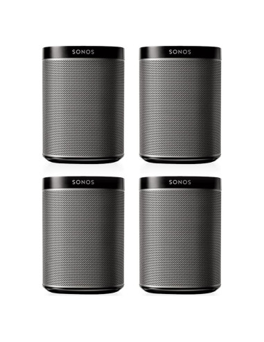 Paquete de 4 Altavoces Inalámbricos Sonos PLAY:1 - Negro