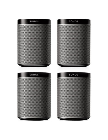 Paquete de 4 Altavoces Inalámbricos Sonos PLAY:1 - Negro