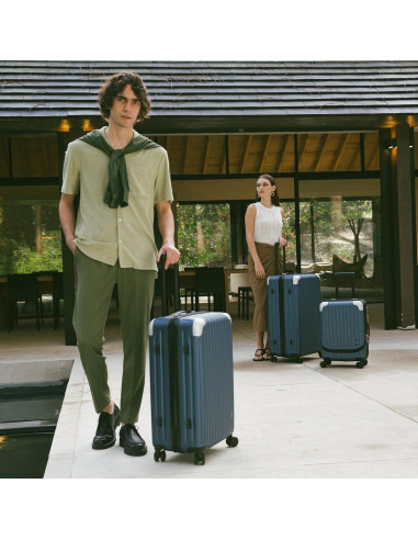 Conjunto de Equipaje LEVEL8 Grace 3 Piezas Negro 20/24/28 Pulgadas