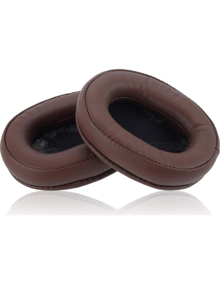 Almohadillas de Repuesto JARMOR para Auriculares Audio-Technica ATH-MSR7 - Cuero de Proteína y Espuma de Memoria