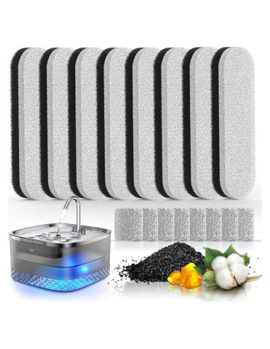 Filtros y Esponjas para Fuente de Agua Gatos DCIOGAT 8 Pzs
