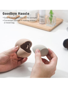 Esponja de Maquillaje BEZOX con Estuche Silicona 40g 2