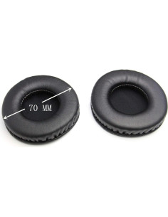 Almohadillas de Reemplazo 70mm HIQUE para Auriculares Sony, Sennheiser 2