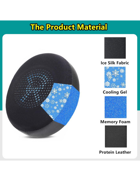 Almohadillas de Gel Refrigerante YDYBZB para Jabra Elite 45h y Evolve2