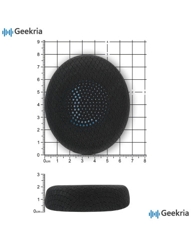 Almohadillas de Repuesto Geekria para Jabra Evolve2 65/40 y Elite 45h