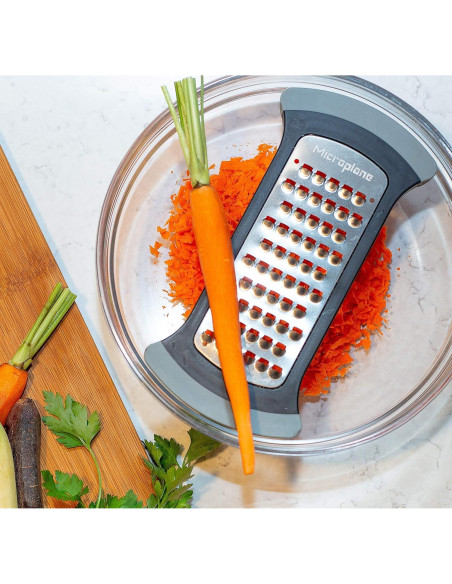 Rallador de Tazón Microplane 15969 - Acero Inoxidable Gris