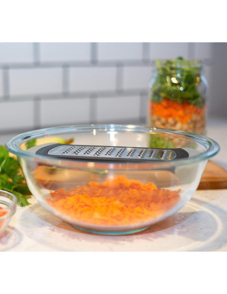 Rallador de Tazón Microplane 15969 - Acero Inoxidable Gris