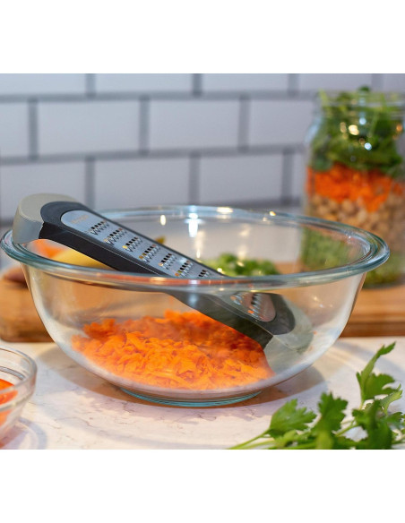 Rallador de Tazón Microplane 15969 - Acero Inoxidable Gris