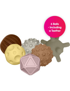 Bolas Sensoriales Mini Edushape - Paquete de 6 para Bebés 2