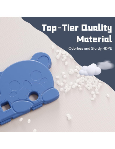 Tobogán para Niños Baotree 165 cm Azul, Seguro y Compacto