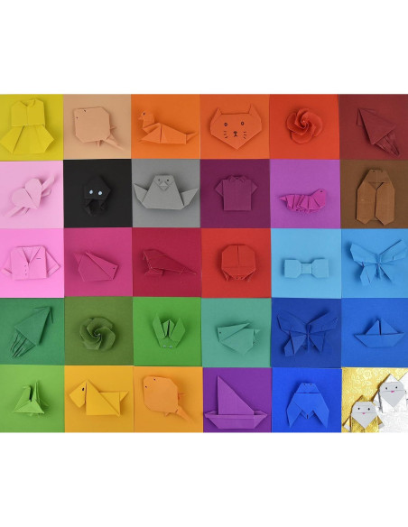 Papel de Origami Doble Cara Origamipolly 100 Hojas 7.62x7.62cm