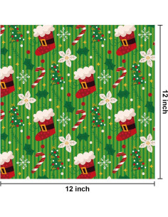 Juego de Papel de Patrón Navideño Sorkwo 24 Hojas 30.48cm 2