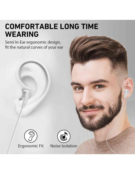 Auriculares UrbanX R2 Intrauditivos con Micrófono 1.2m