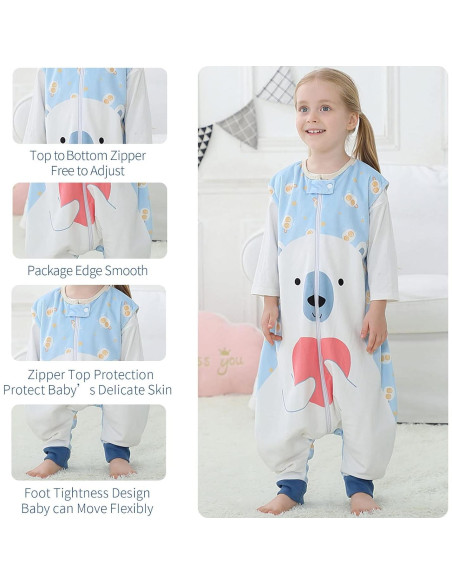 Saco de Dormir para Bebés MICHLEY Oso 1-3A Lavable