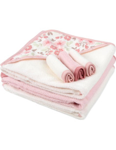 Conjunto de Toallas de Baño con Capucha Jessica Simpson 6 Piezas 2