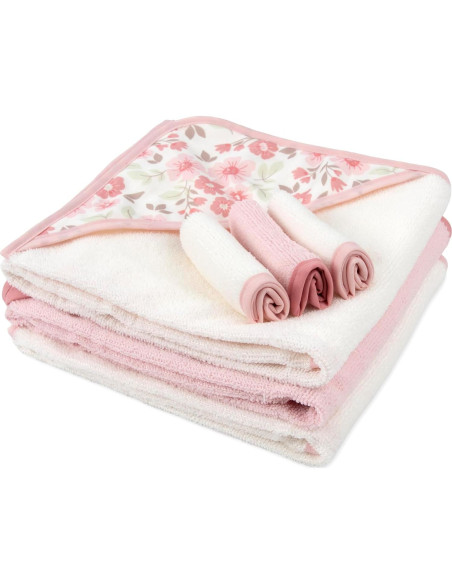 Conjunto de Toallas de Baño con Capucha Jessica Simpson 6 Piezas