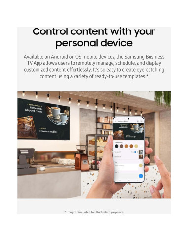 Televisor Samsung 43" UHD 4K Serie BED-H para Negocios