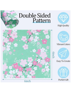 480 Hojas Papel Origami Japonés Doble Cara 15x15 cm Lincia 2