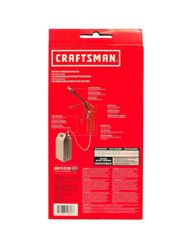 Rociador a Batería Craftsman CMXCAFG190640 101.6 cm